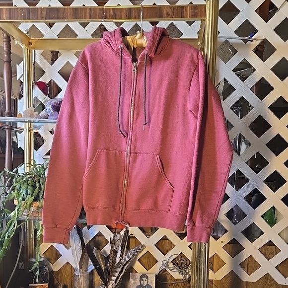 Fruit of the Loom Tops - Ladies Fruit of the Loom Pink Zip-Up Hoodie Size Small-FC